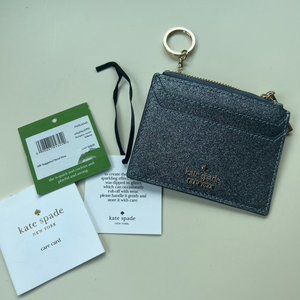 Brand New Kate Spade Glitter Wallet w/ Keychain